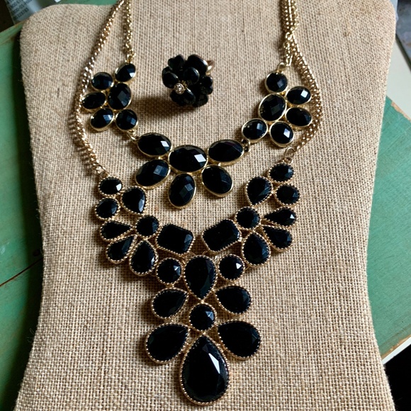 Black & Gold Jewelry Bundle - Necklaces & Ring - Picture 2 of 8